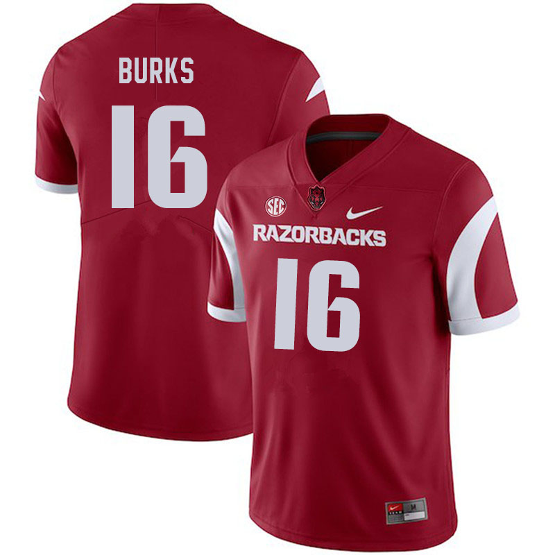 Men #16 Treylon Burks Arkansas Razorbacks College Football Jerseys Sale-Cardinal - Click Image to Close